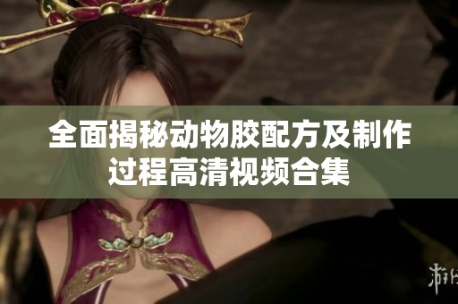 全面揭秘动物胶配方及制作过程高清视频合集