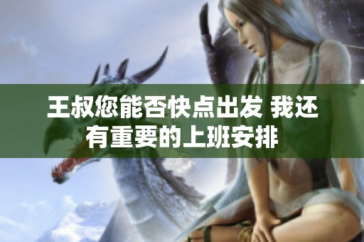 王叔您能否快点出发 我还有重要的上班安排
