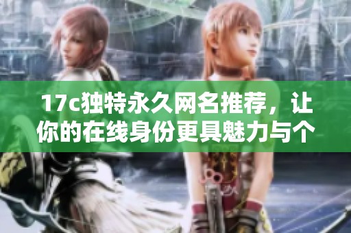 17c独特永久网名推荐，让你的在线身份更具魅力与个性
