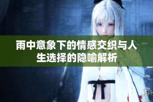 雨中意象下的情感交织与人生选择的隐喻解析