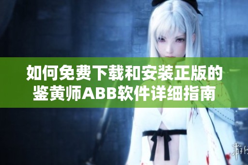 如何免费下载和安装正版的鉴黄师ABB软件详细指南