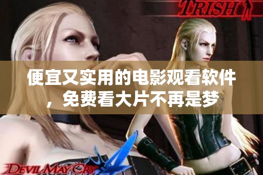 便宜又实用的电影观看软件，免费看大片不再是梦