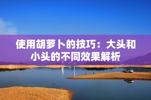 使用胡萝卜的技巧：大头和小头的不同效果解析