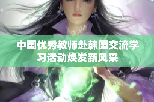 中国优秀教师赴韩国交流学习活动焕发新风采