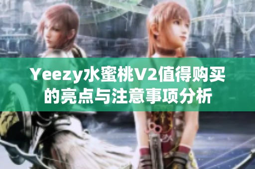 Yeezy水蜜桃V2值得购买的亮点与注意事项分析