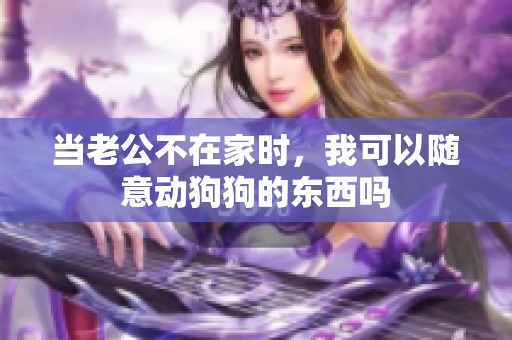 当老公不在家时，我可以随意动狗狗的东西吗