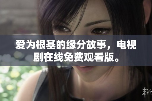爱为根基的缘分故事，电视剧在线免费观看版。