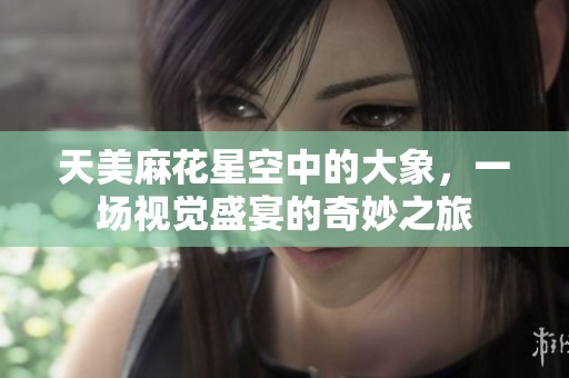 天美麻花星空中的大象，一场视觉盛宴的奇妙之旅