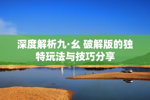 深度解析九·幺 破解版的独特玩法与技巧分享