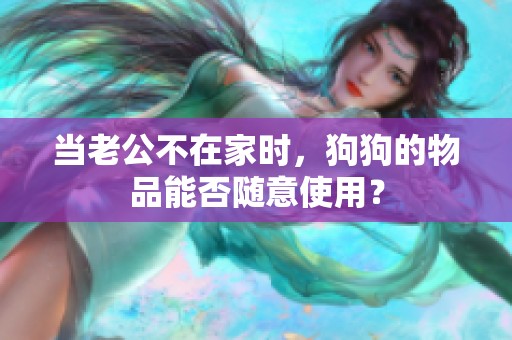 当老公不在家时，狗狗的物品能否随意使用？