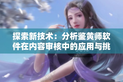 探索新技术：分析鉴黄师软件在内容审核中的应用与挑战