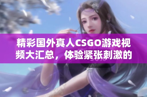 精彩国外真人CSGO游戏视频大汇总，体验紧张刺激的电子竞技对决