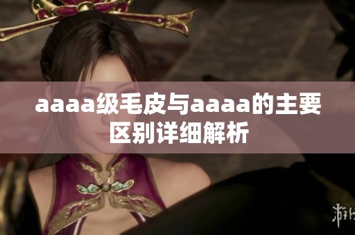 aaaa级毛皮与aaaa的主要区别详细解析