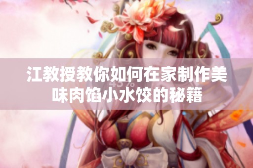 江教授教你如何在家制作美味肉馅小水饺的秘籍