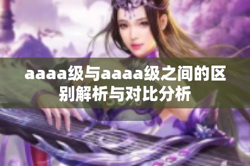 aaaa级与aaaa级之间的区别解析与对比分析