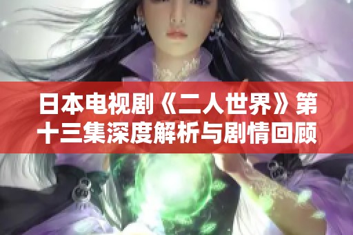 日本电视剧《二人世界》第十三集深度解析与剧情回顾