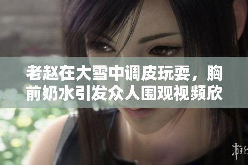 老赵在大雪中调皮玩耍，胸前奶水引发众人围观视频欣赏