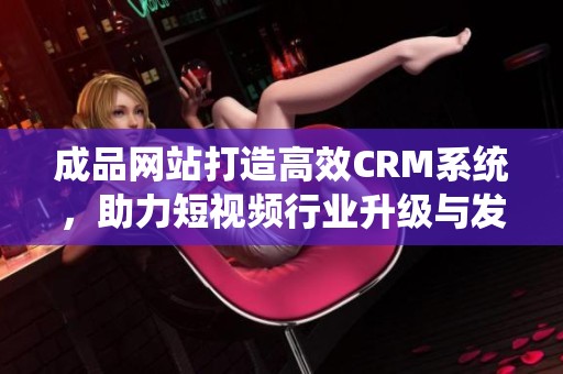 成品网站打造高效CRM系统，助力短视频行业升级与发展