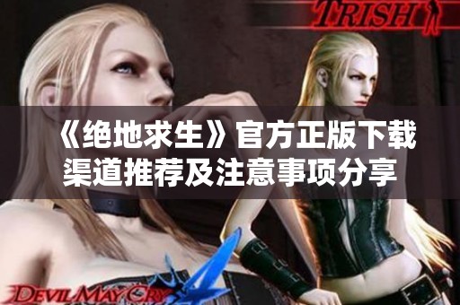 《绝地求生》官方正版下载渠道推荐及注意事项分享