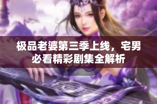 极品老婆第三季上线，宅男必看精彩剧集全解析