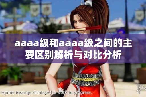 aaaa级和aaaa级之间的主要区别解析与对比分析