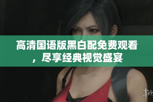 高清国语版黑白配免费观看，尽享经典视觉盛宴