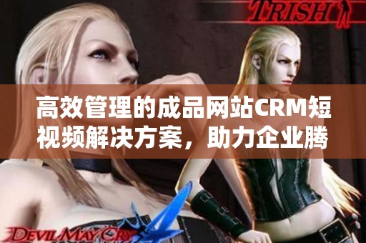 高效管理的成品网站CRM短视频解决方案，助力企业腾飞