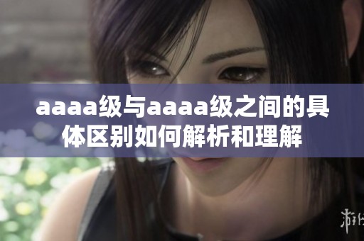 aaaa级与aaaa级之间的具体区别如何解析和理解