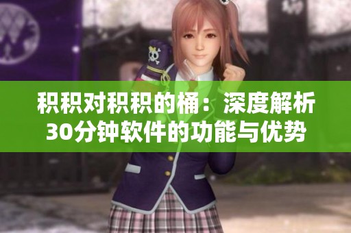 积积对积积的桶：深度解析30分钟软件的功能与优势