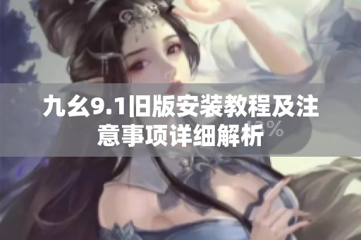 九幺9.1旧版安装教程及注意事项详细解析