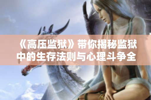 《高压监狱》带你揭秘监狱中的生存法则与心理斗争全景探秘