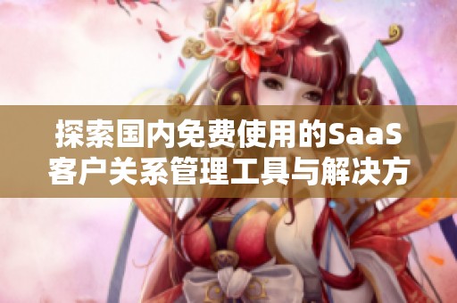 探索国内免费使用的SaaS客户关系管理工具与解决方案