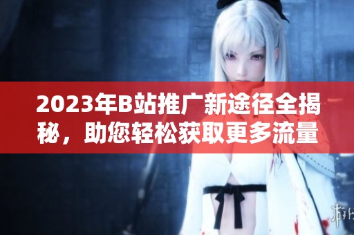 2023年B站推广新途径全揭秘，助您轻松获取更多流量和粉丝