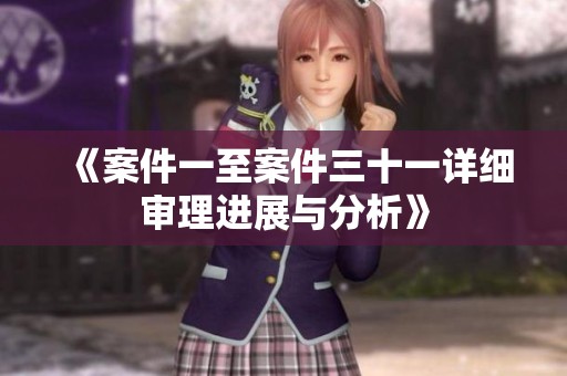 《案件一至案件三十一详细审理进展与分析》