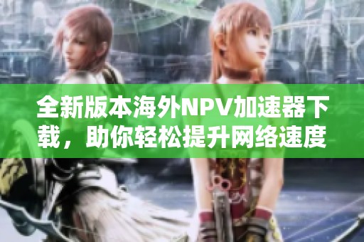 全新版本海外NPV加速器下载，助你轻松提升网络速度