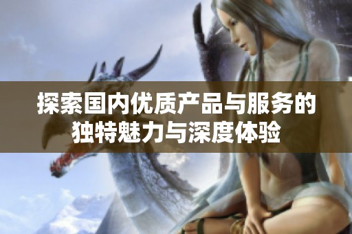 探索国内优质产品与服务的独特魅力与深度体验