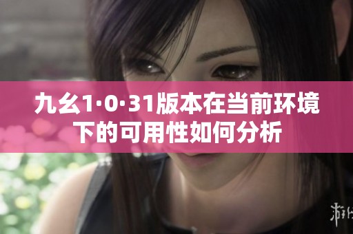 九幺1·0·31版本在当前环境下的可用性如何分析