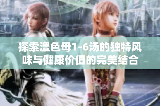 探索澧色母1-6汤的独特风味与健康价值的完美结合
