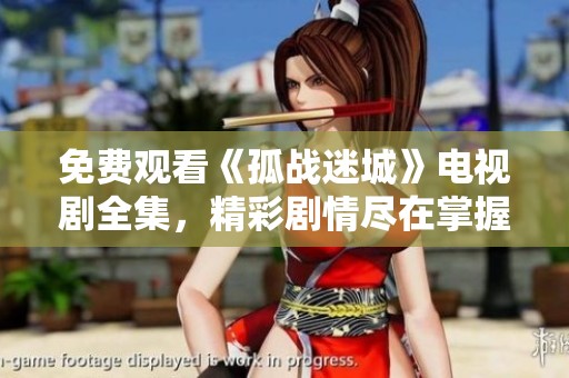 免费观看《孤战迷城》电视剧全集，精彩剧情尽在掌握
