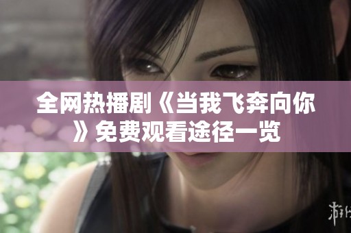 全网热播剧《当我飞奔向你》免费观看途径一览