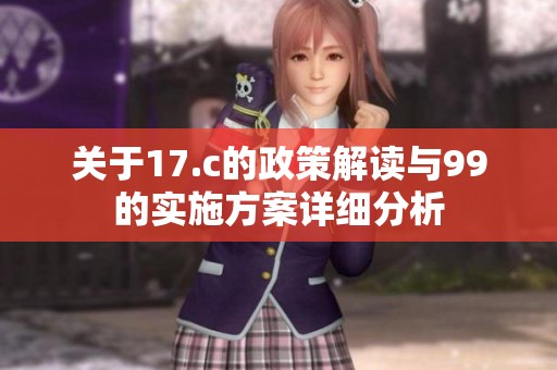 关于17.c的政策解读与99的实施方案详细分析