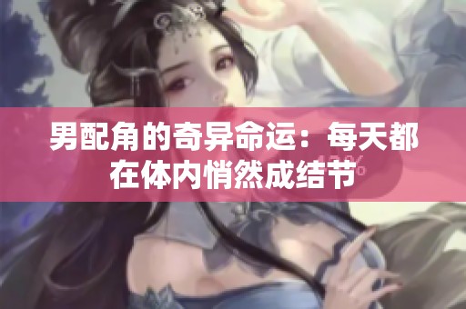 男配角的奇异命运：每天都在体内悄然成结节