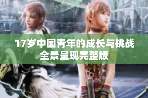 17岁中国青年的成长与挑战全景呈现完整版