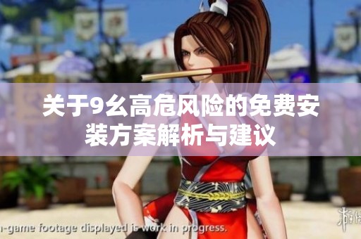 关于9幺高危风险的免费安装方案解析与建议