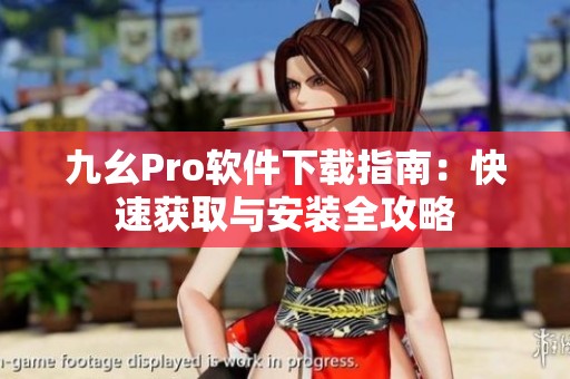 九幺Pro软件下载指南：快速获取与安装全攻略