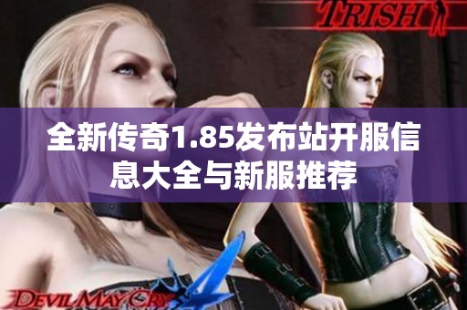 全新传奇1.85发布站开服信息大全与新服推荐