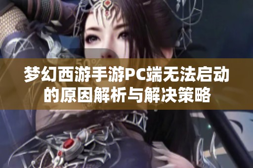 梦幻西游手游PC端无法启动的原因解析与解决策略