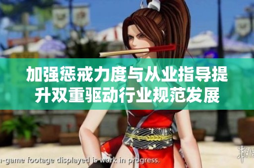 加强惩戒力度与从业指导提升双重驱动行业规范发展