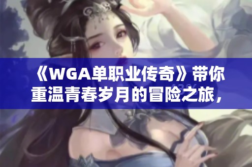 《WGA单职业传奇》带你重温青春岁月的冒险之旅,探索游戏世界的无尽魅力与激情 《WGA单职业传奇》带你重温青春岁月的冒险之旅,探索游戏世界的无尽魅力与激情