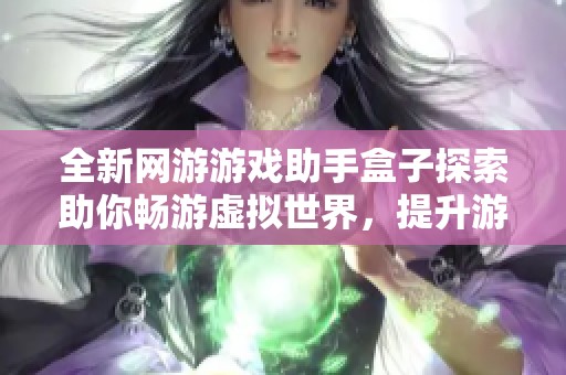 全新网游游戏助手盒子探索助你畅游虚拟世界，提升游戏体验的最佳伙伴